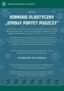 Konkurs plastyczy „ZIMOWY PORTRET PUSZCZY”